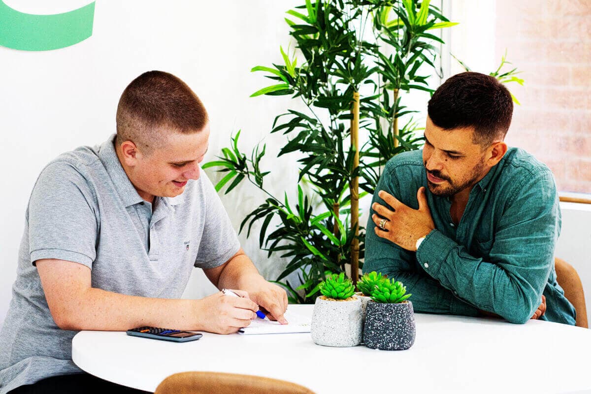 Couple applying online