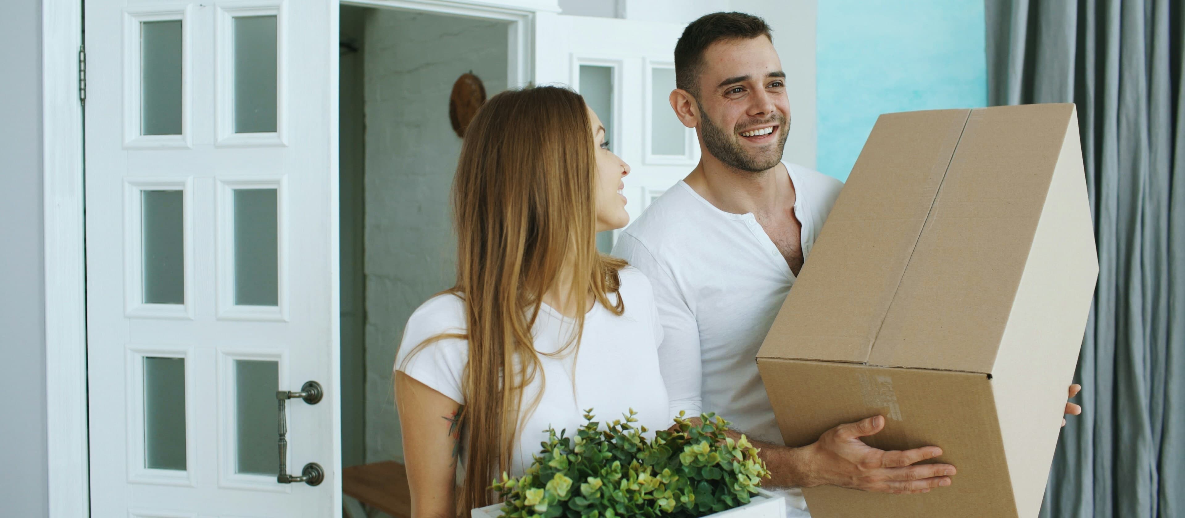 Young Australian couple moving into a property held in a trust