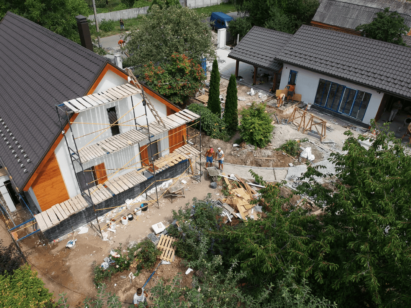 Home undergoing renovation financed with Stryve Finance